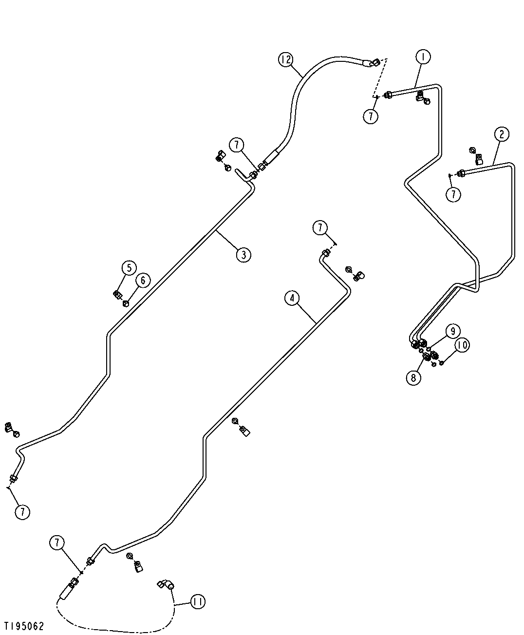 Pin Disconnect Hydraulic Lines (Tool Carrier)