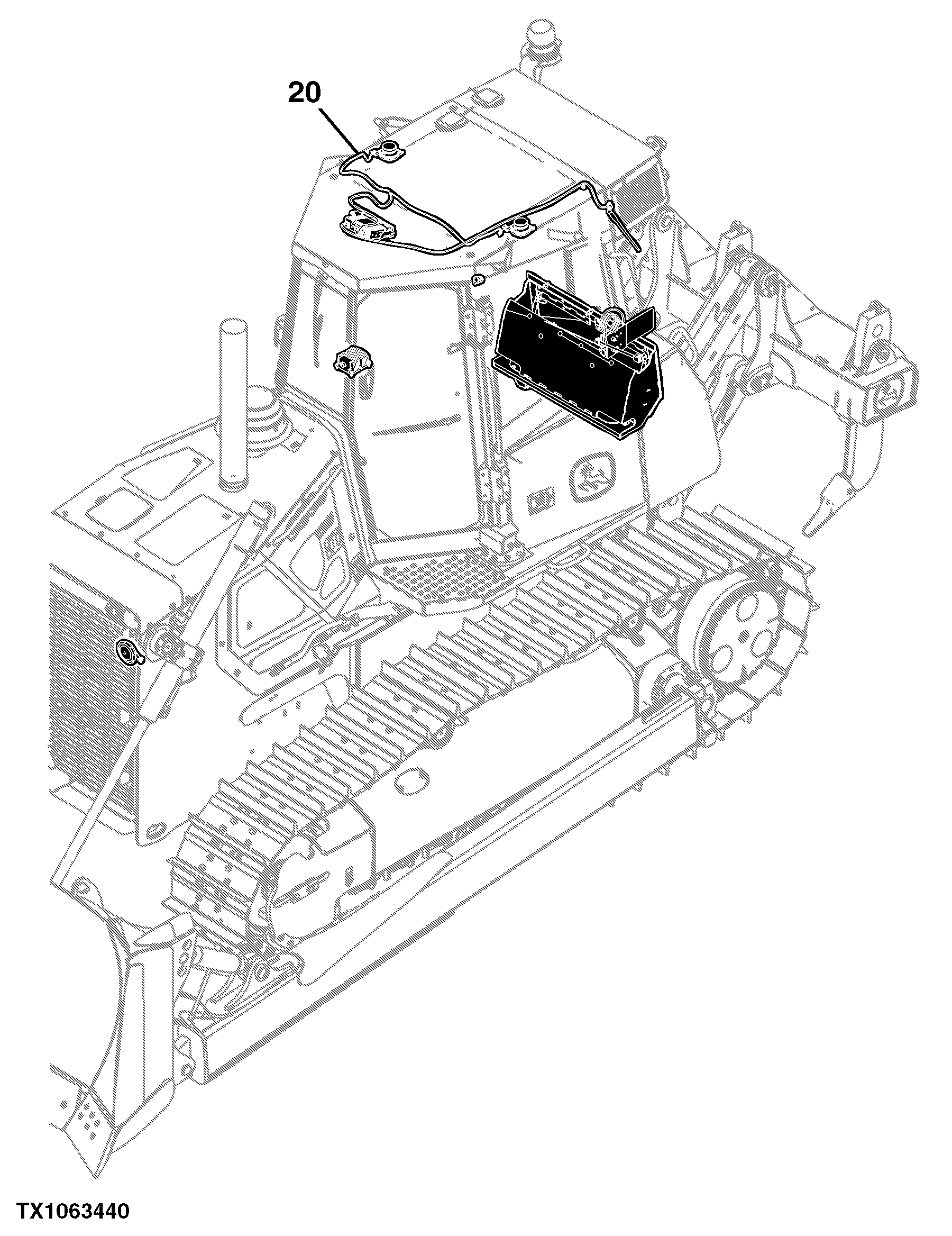850J Crawler Dozer (PIN: 1T0850JX_ _C216392- ) Engine 6068HT090