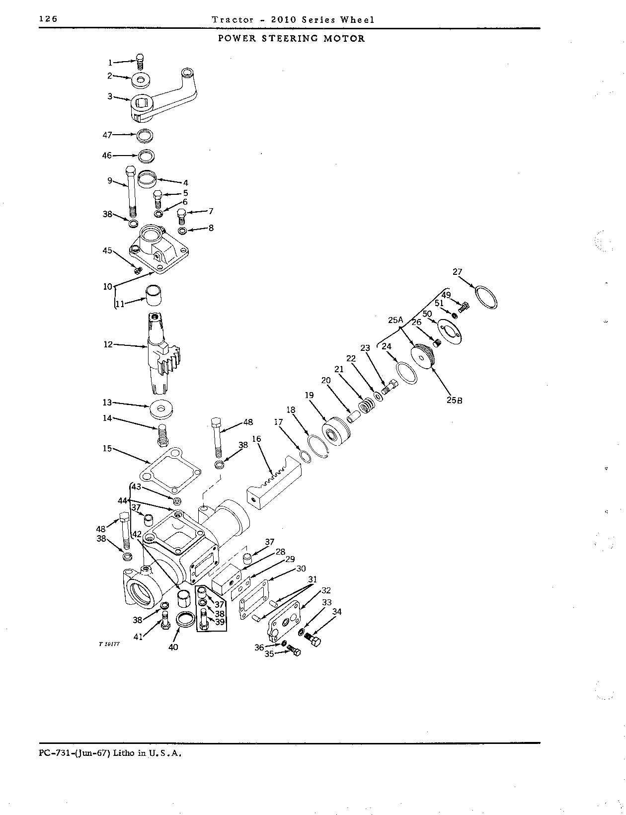 Motor, power steering
