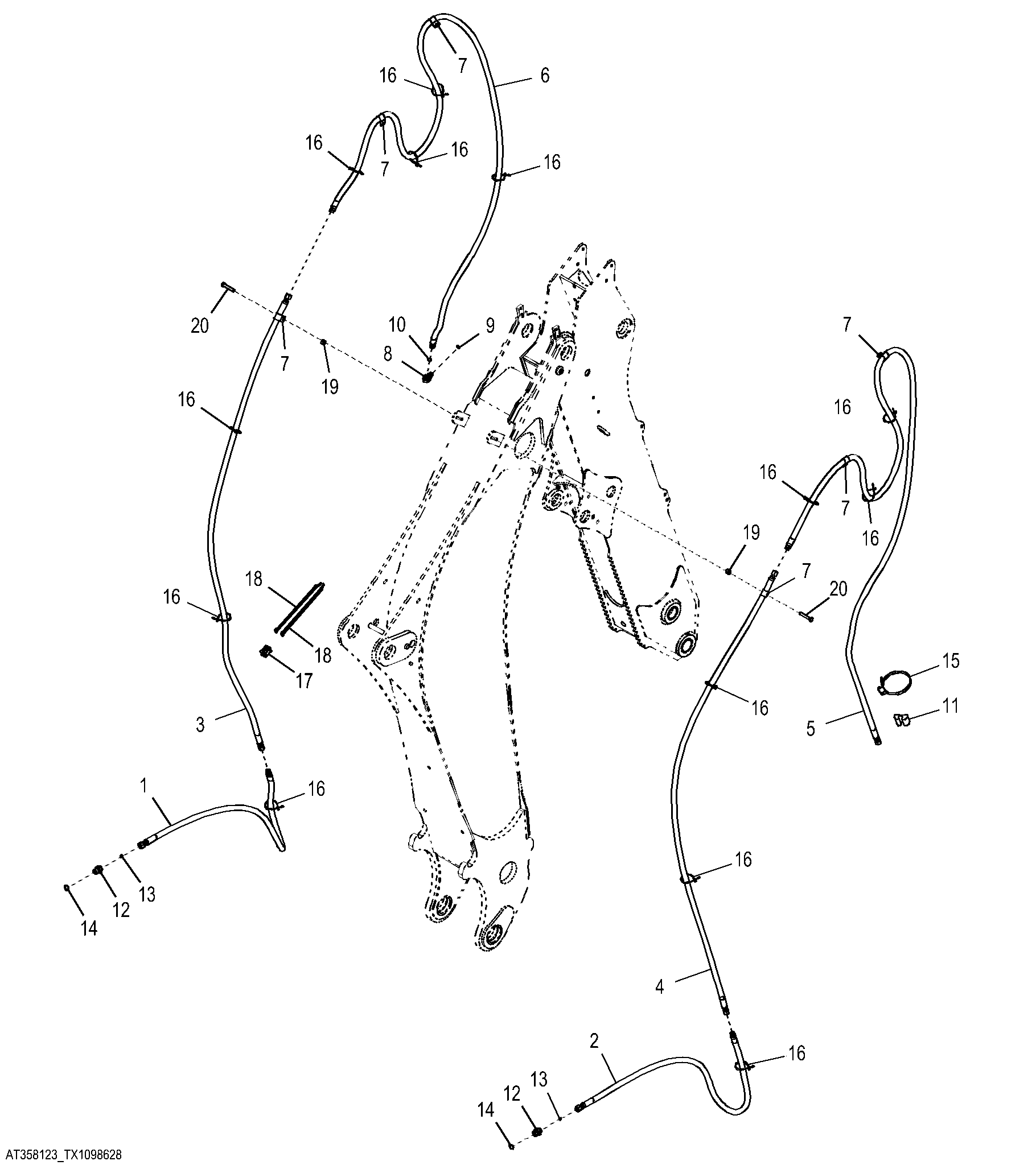 Thumb Cylinder Plumbing, Extendable Dipperstick (208446 - )