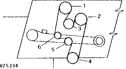 SHEAVES AND TIGHTENERS ON RIGHT-HAND SIDE (GEAR CASE LOADING AUGER EXTENSION) (163901 - )