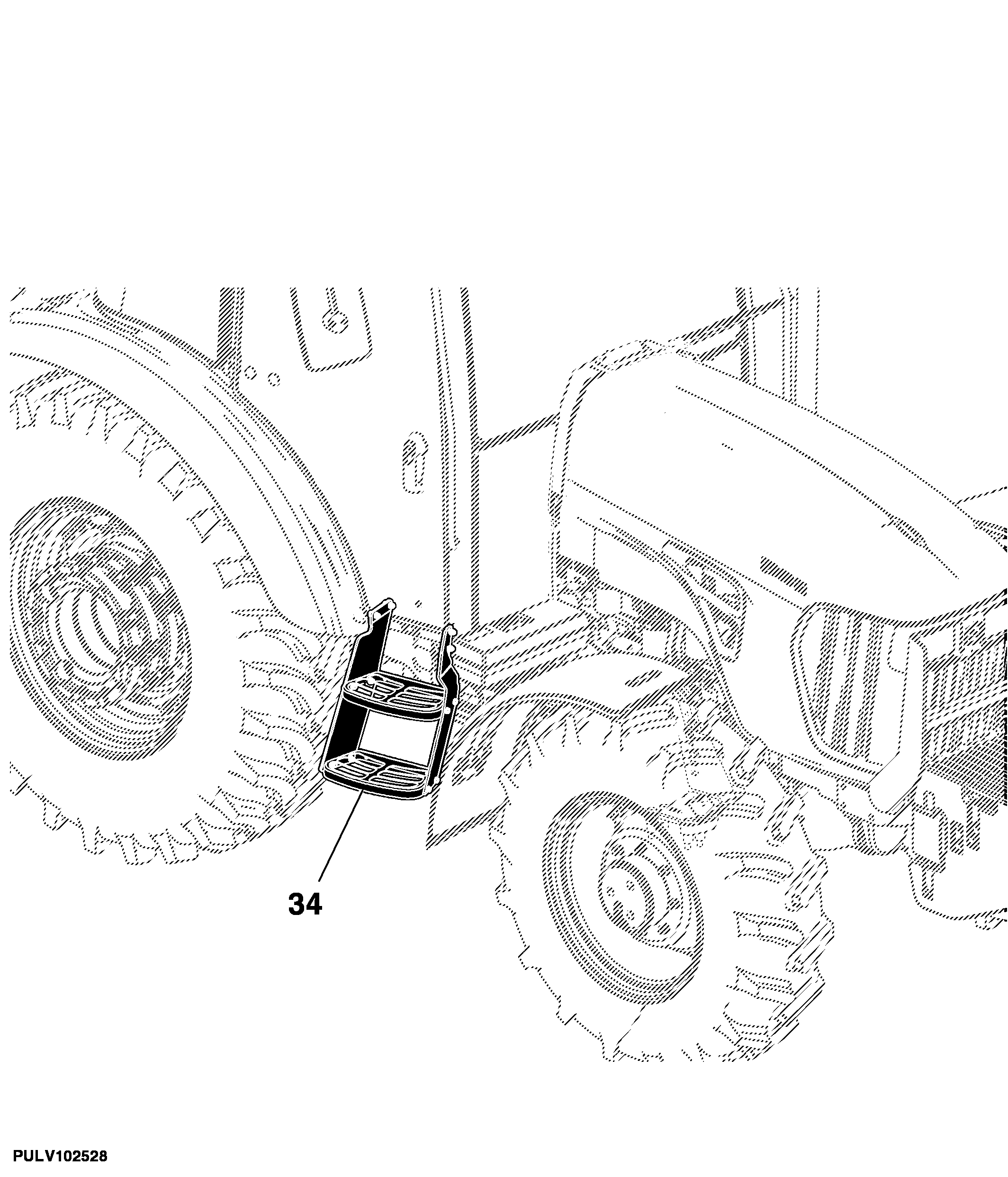 80 Wheels, Non-Powered Axles, Sheet metal Tractor