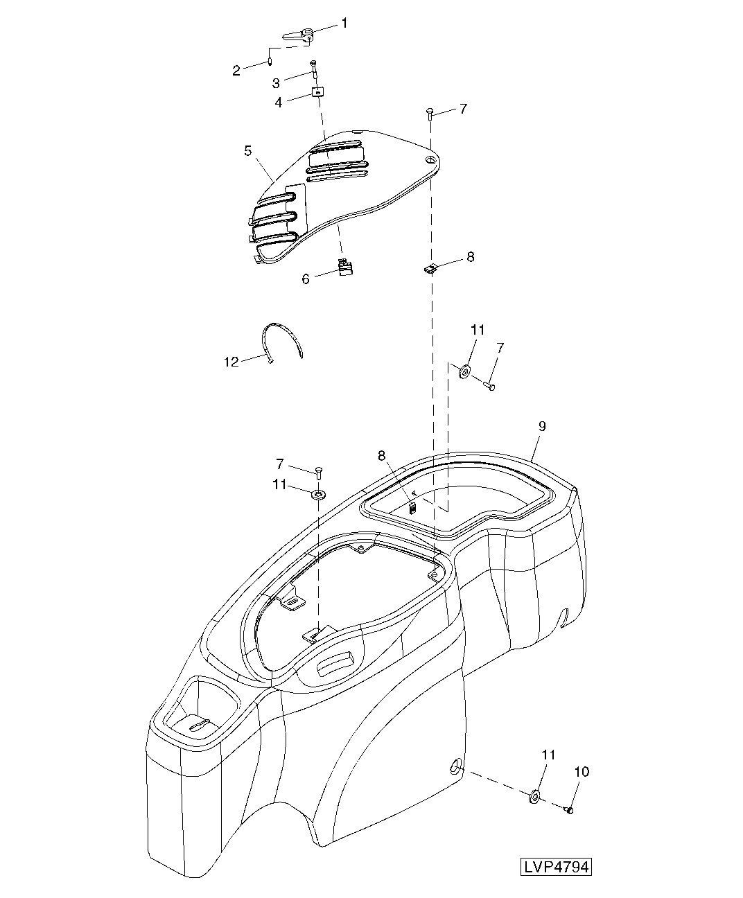 FENDER UPHOLSTERY (RIGHT HAND) (ISOLATED OPEN OPERATOR STATION)