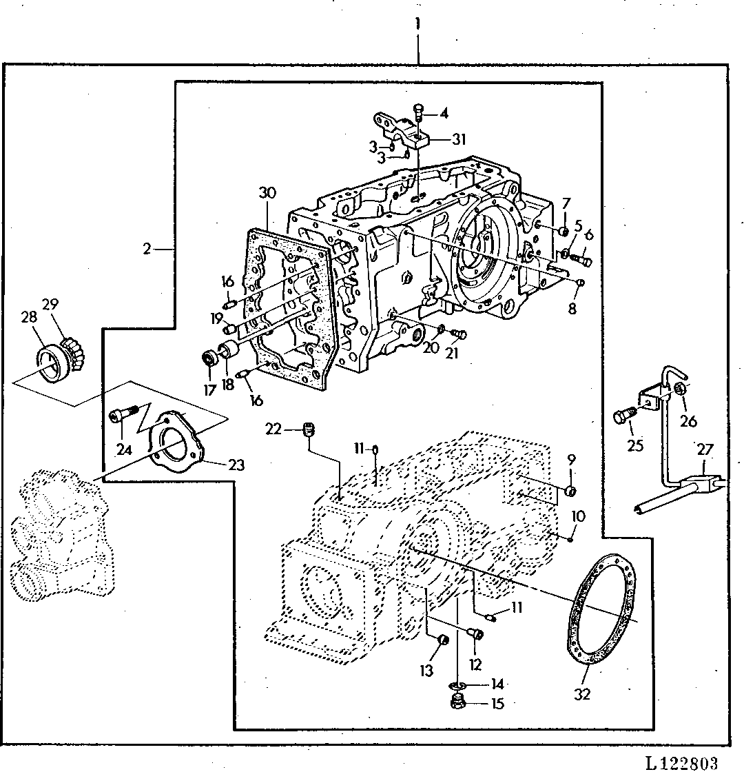 TRANSMISSION CASE/CONVERSION-KIT (SYNCHRONIZED TRANSMISSION)