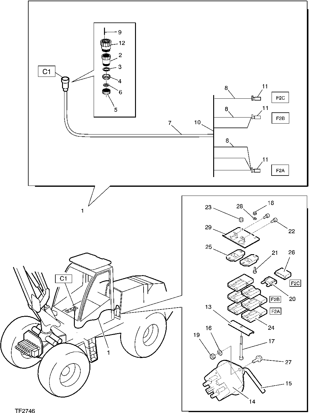 Main Switch and Fuses Wiring Harness ( - 0154)