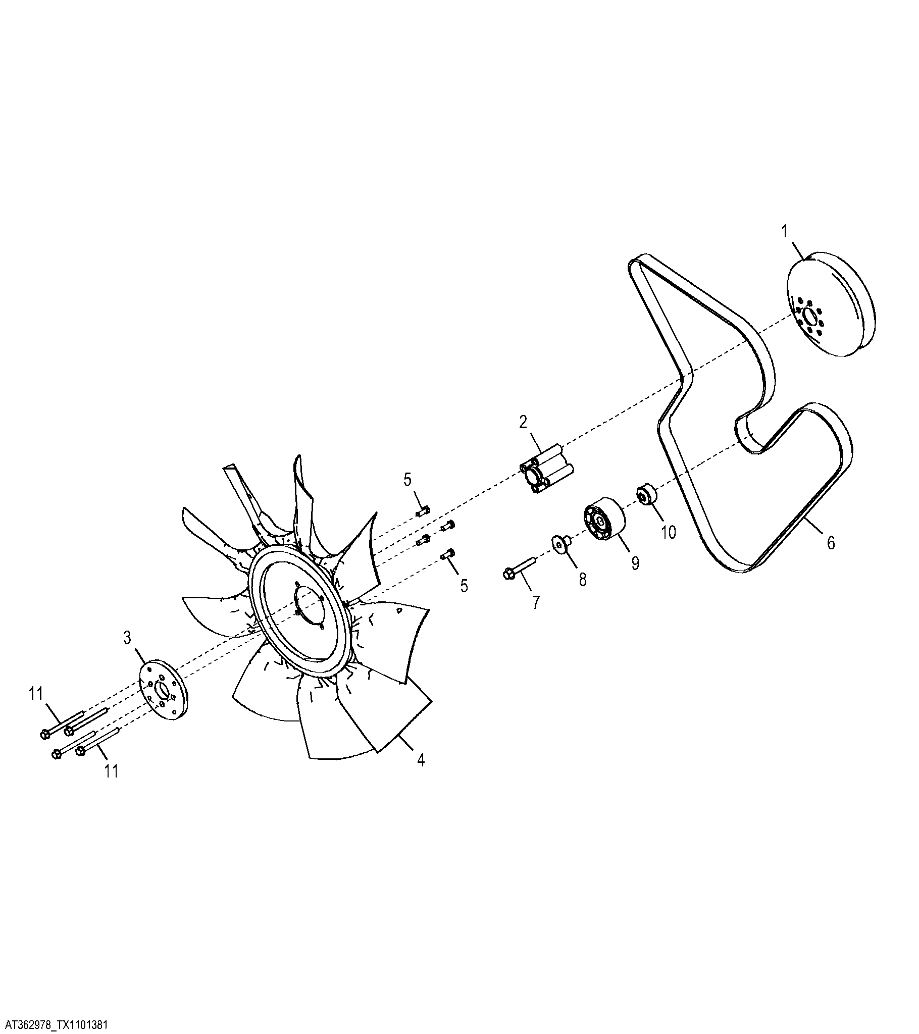 Fan Package with A/C (Engine 6068HT067) (172185 - )