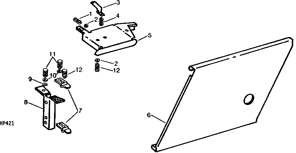 FEEDER HOUSE LEFT-HAND SHIELD (SIDEHILL) (CONVEYOR TYPE)