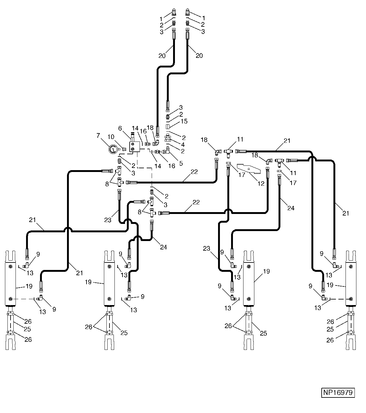 Closing Disks Down Pressure Control Hydraulics, 12-Row ( - 2000)