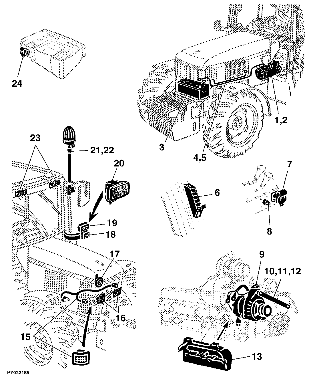 41 ELECTRICAL COMPONENTS / BASIC EQUIPMENT WITHOUT WIRING HARNESSES
