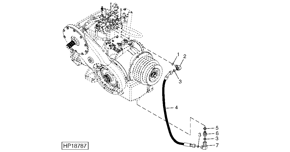 MULTI-SPEED FEEDER HOUSE DRIVE GEARCASE DRAIN HOSE