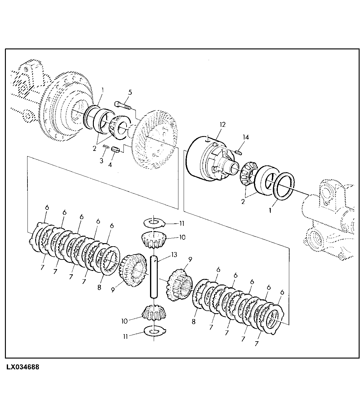 MULTIPLE DISK SELF-LOCK. DIFFERENTIAL, MFWD-AXLE (AS2025)