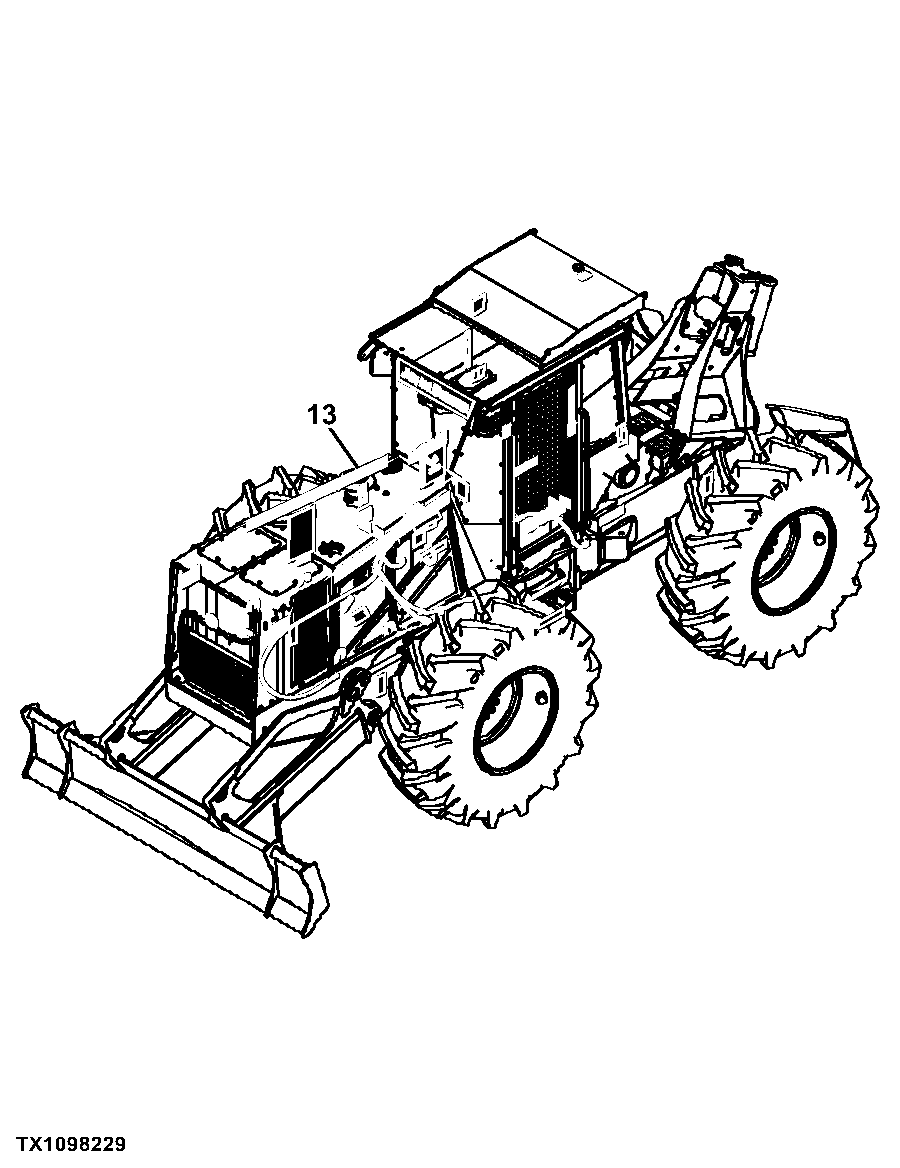 540H Cable Skidder (PIN: 1DW540HX_ _D630436 - D666892)