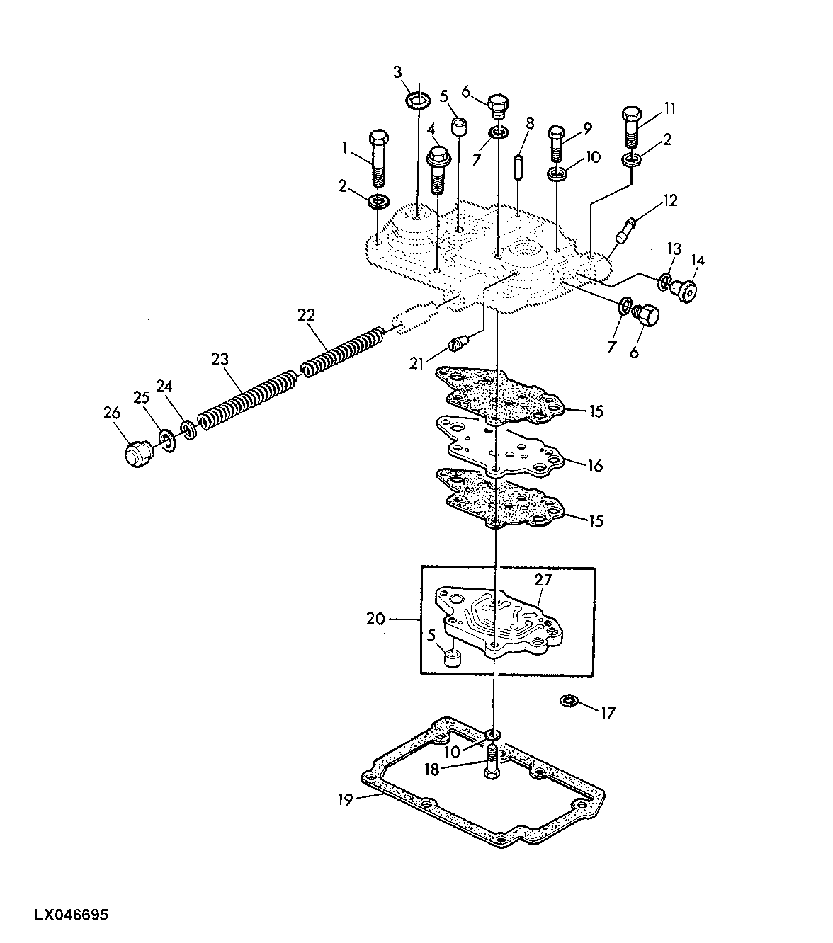 SHIFT COVER (WITH IND. PTO AND CREEPER TRANSMISSION)