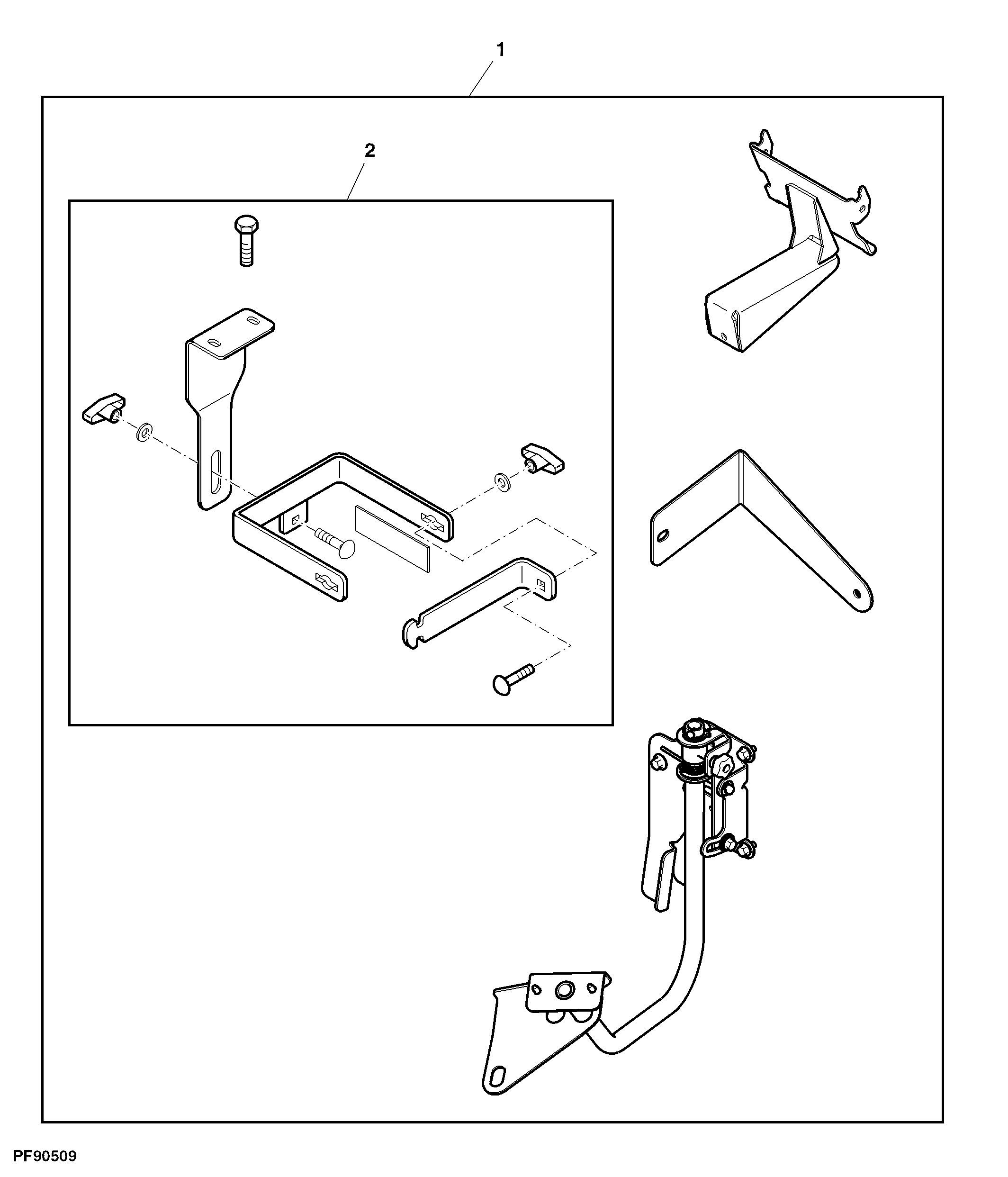 Attachment, AutoTrac™ Universal Steering Supplemental Kit - U