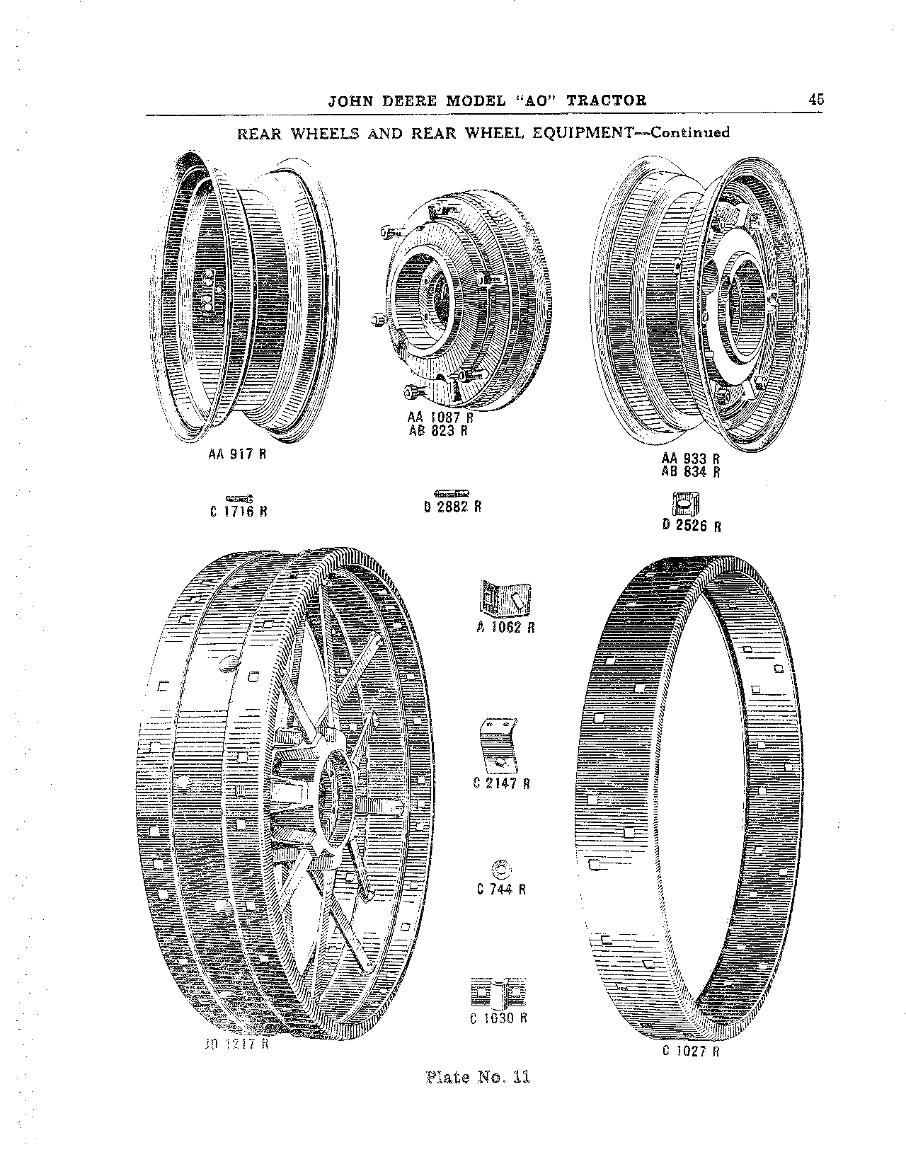 Rear Wheels (Continued)
