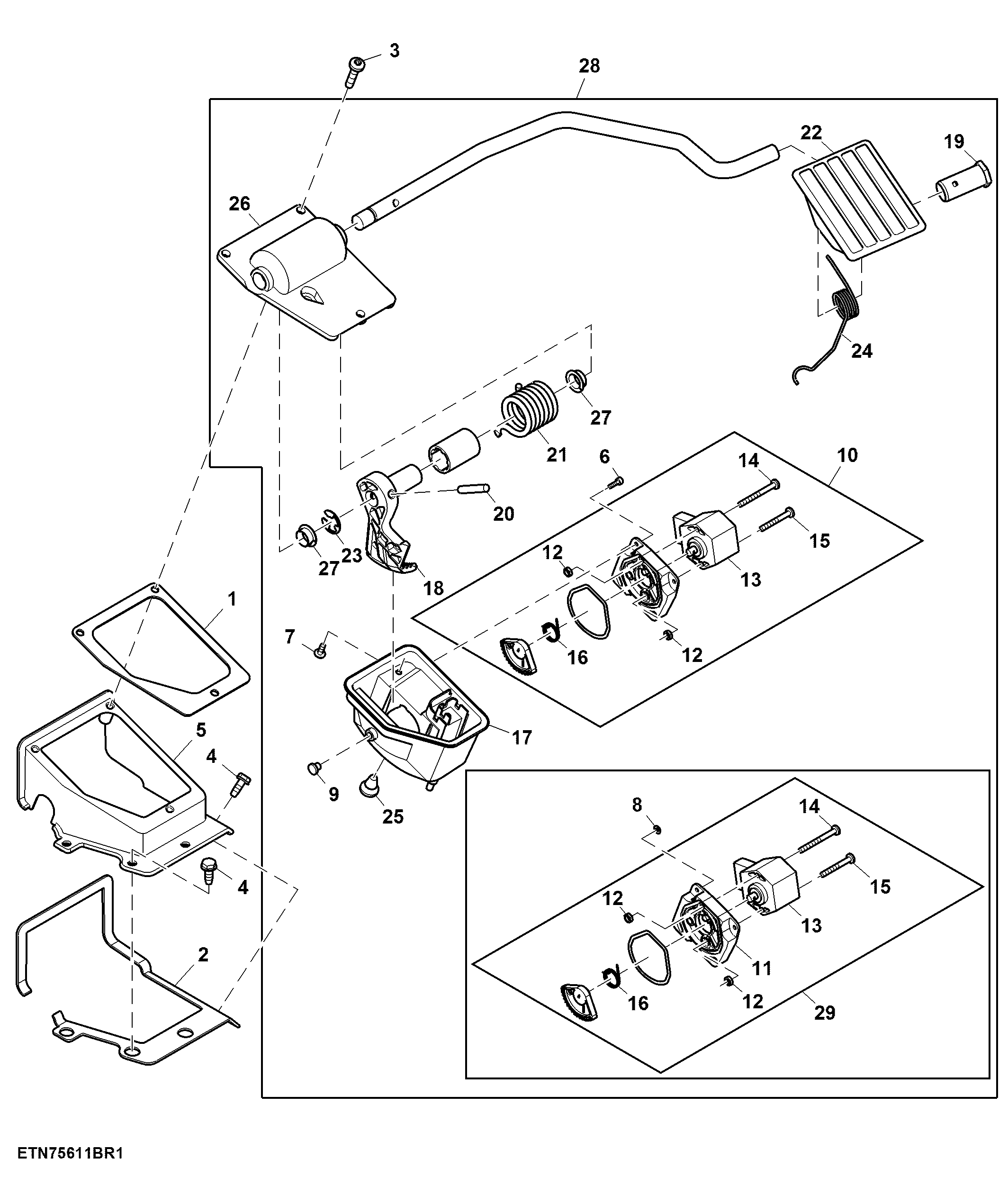 Accelerator Pedal, W/ Electronic Speed Control, Standard Cab