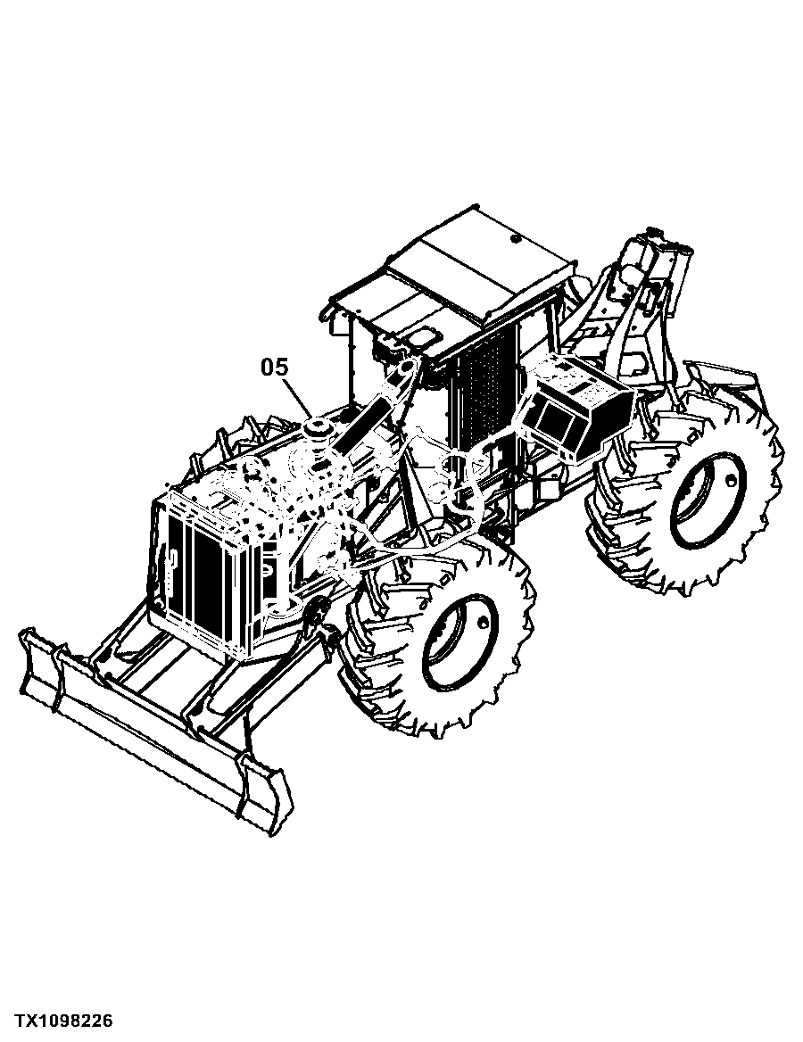 540H Cable Skidder (PIN: 1DW540HX_ _D630436 - D666892)