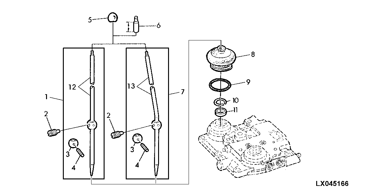 GEAR SHIFT LEVER (WITH SYNCHRONIZED TRANSMISSION)