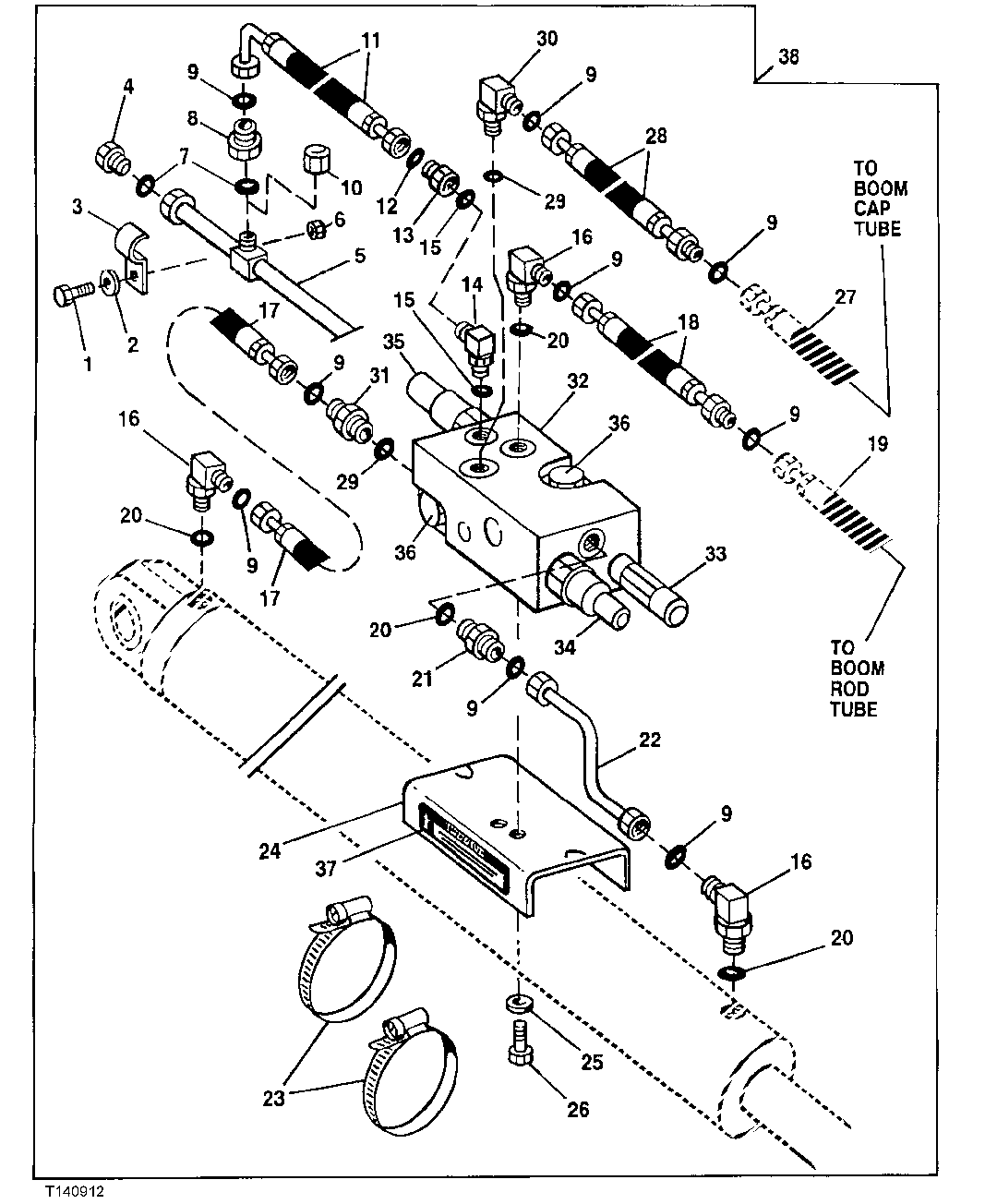 CONTROLLED LOAD LOWERING DEVISE, BOOM CYLINDER KIT