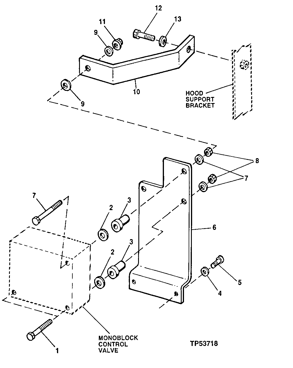 MONOBLOCK CONTROL VALVE MOUNTING (556936 - )