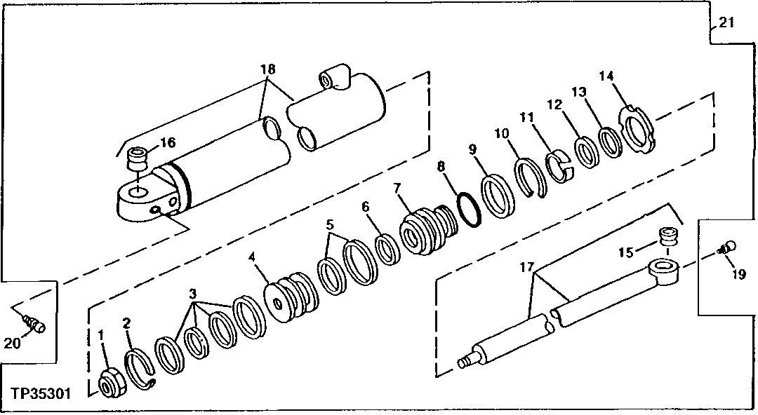 REPLACEMENT GRAPPLE CYLINDER (SINGLE FUNCTION)