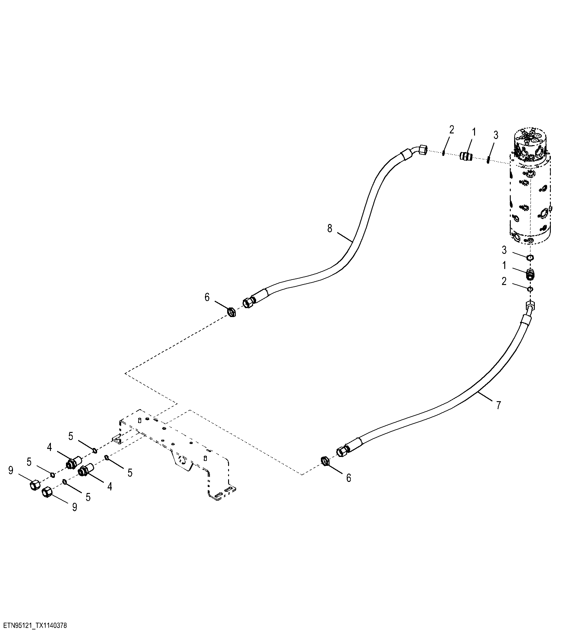 Supply Plumbing, Mobile Hydraulics, Lower Frame ( - 387068)
