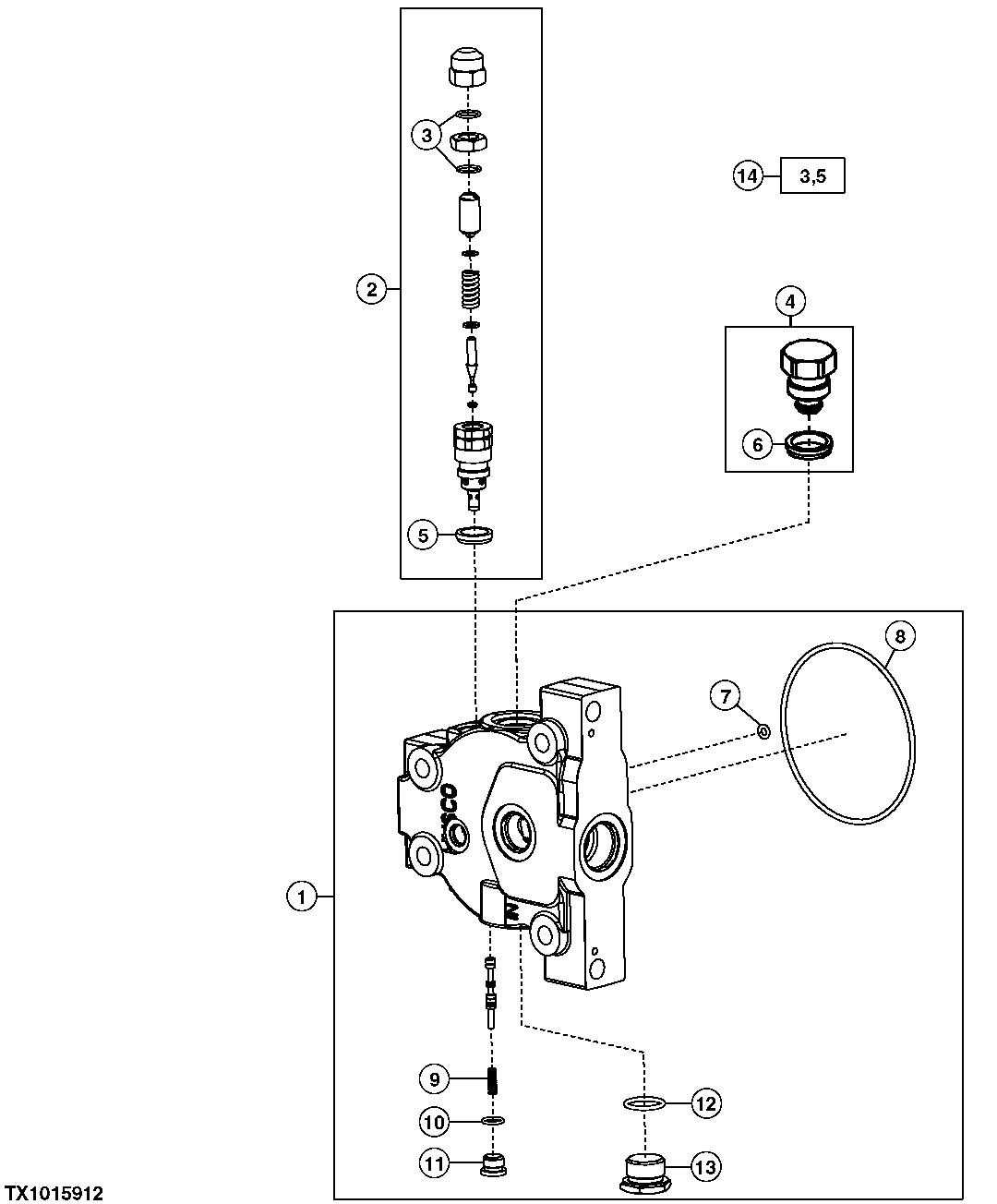 Inlet Section, Manual and Pilot Backhoe Valve