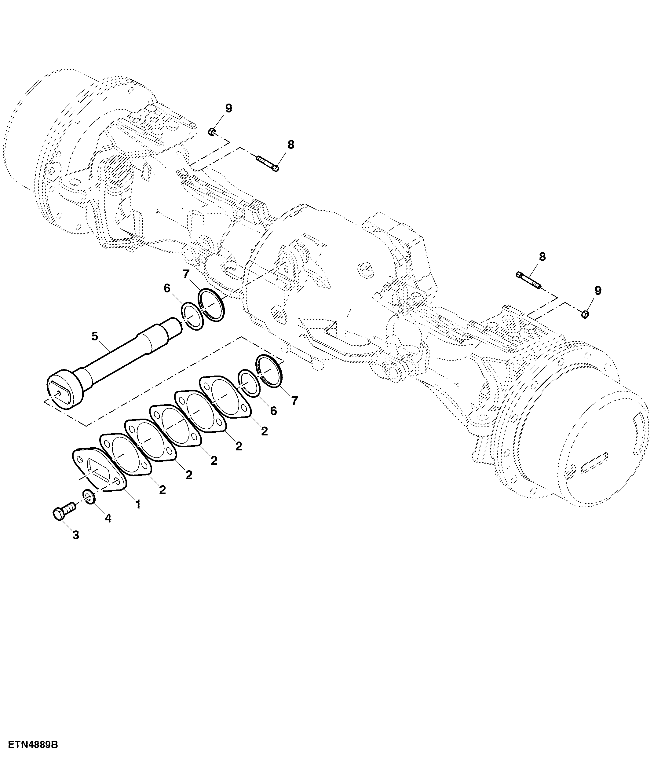 Mounting Parts, Front Axle, 1150 / 1300 MFWD