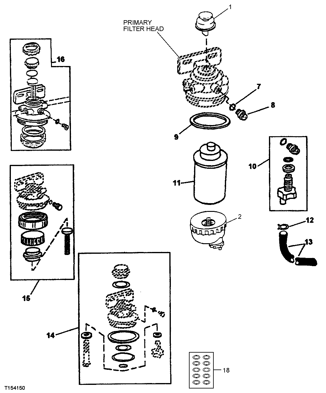 PRIMARY FUEL FILTER SERVICE KITS AND ELEMENT