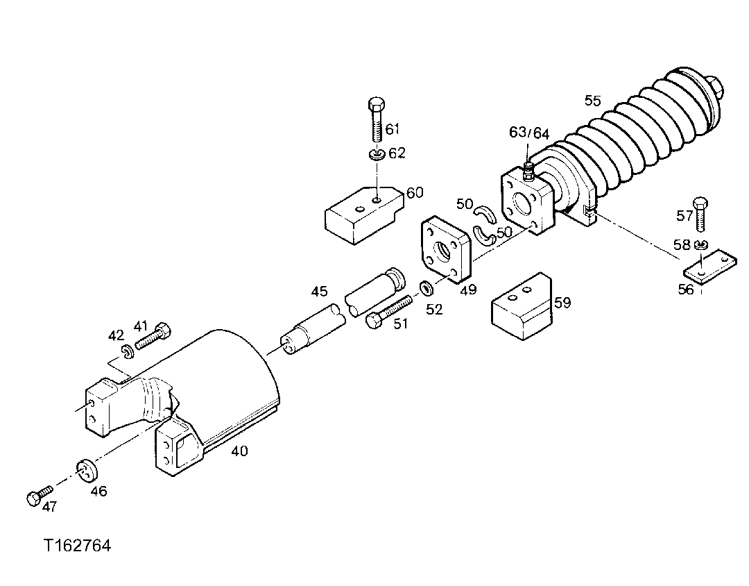 TRACK CHAIN ADJUSTER/TENSIONER COMPONENT PARTS