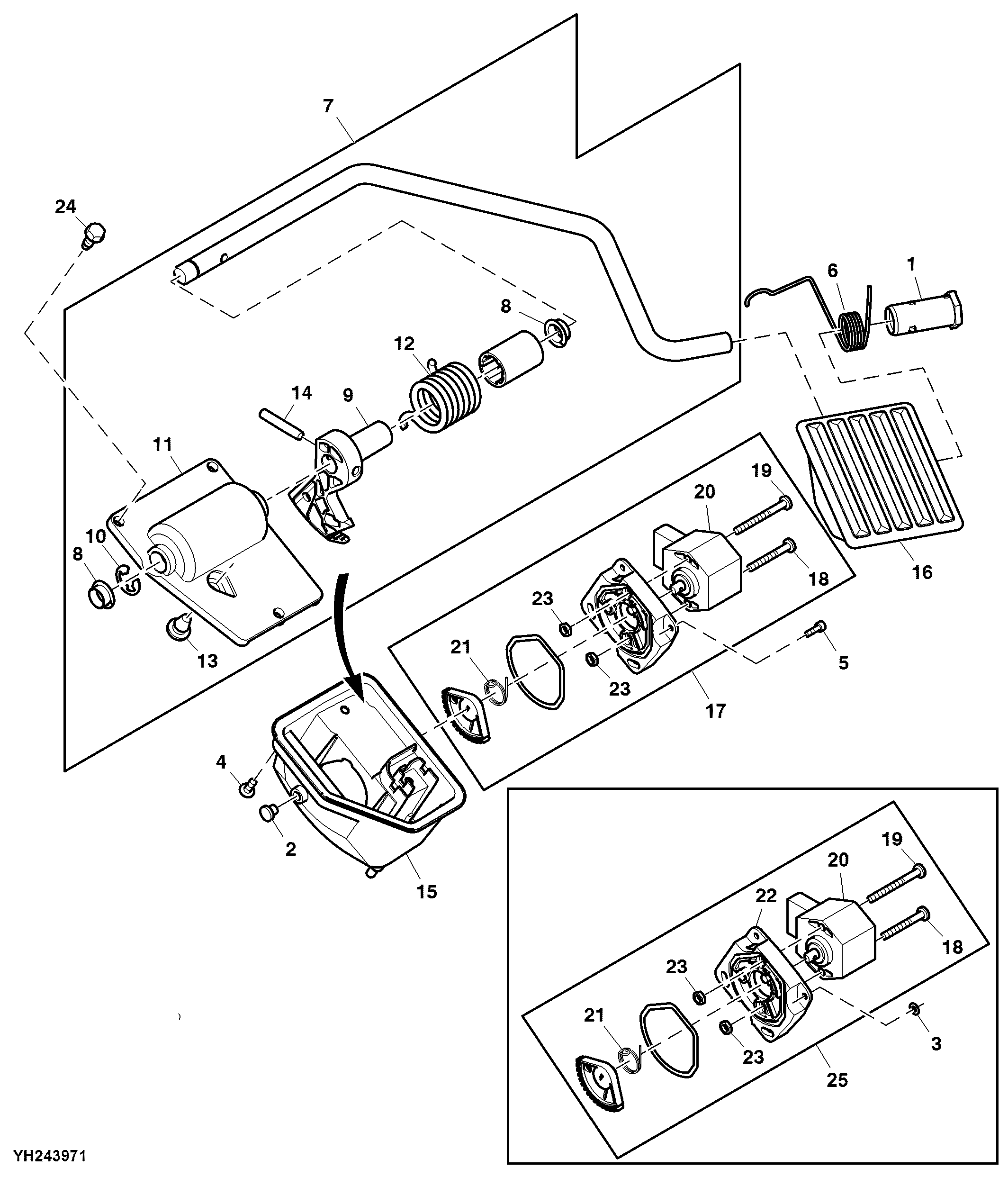 Accelerator Pedal with Electronic Speed Control