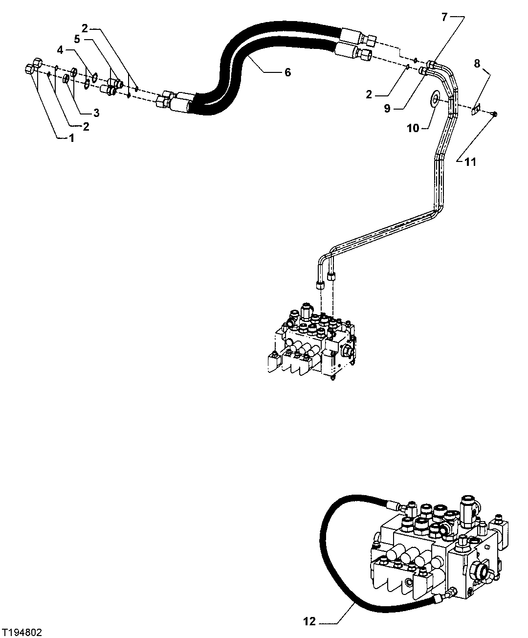 Fourth Function Auxiliary Hydraulics (Z-Bar) ( - 594432)