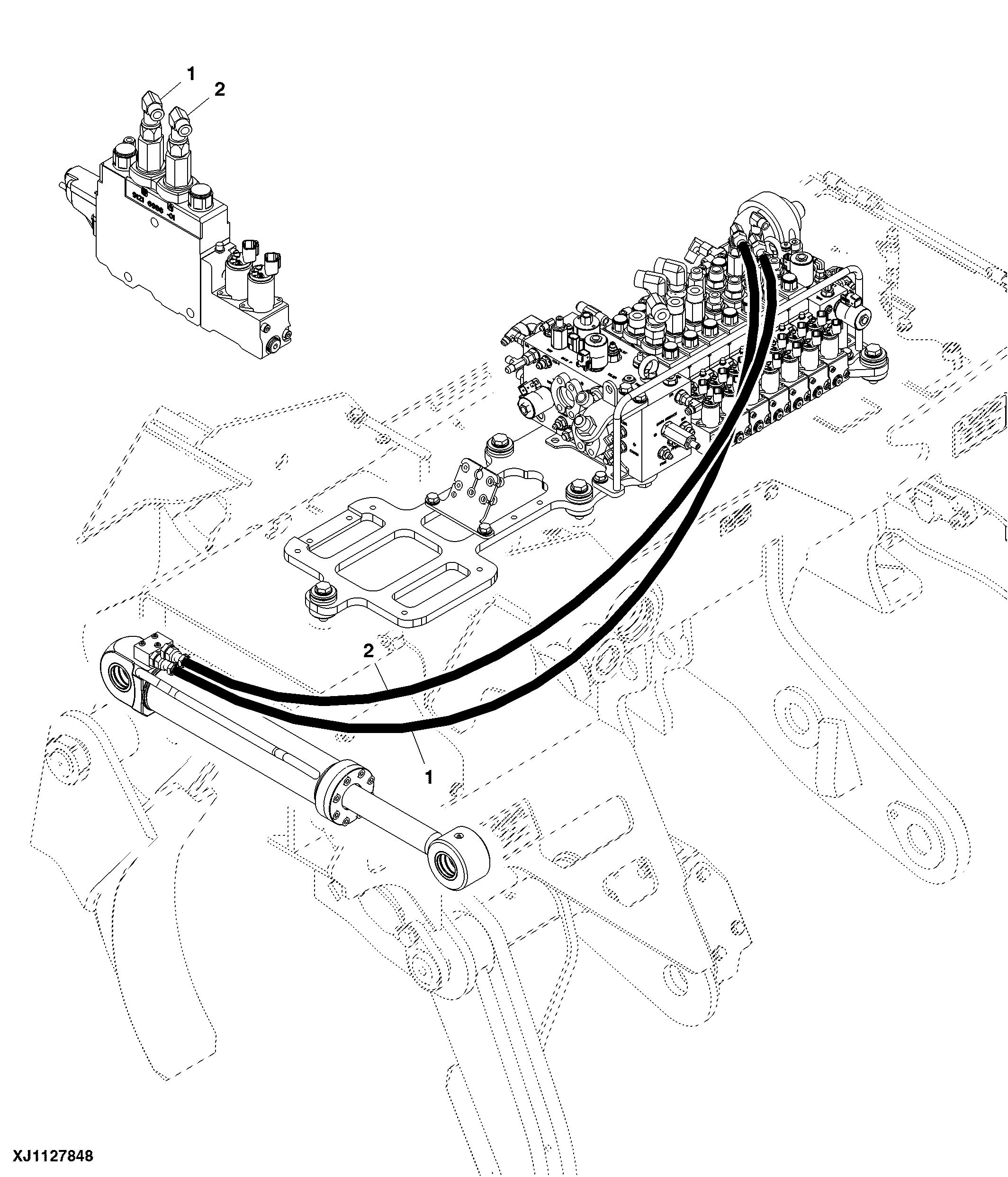 Lower Delimb Cylinder Hoses