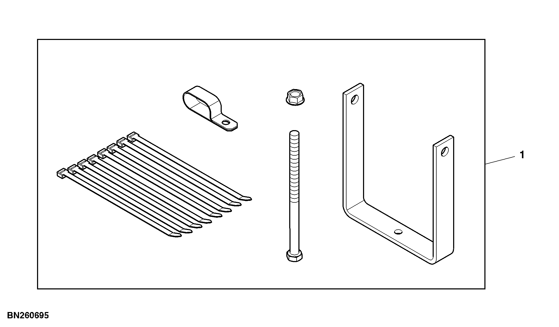 Attachment, Drawn Hitch Hose Clamps