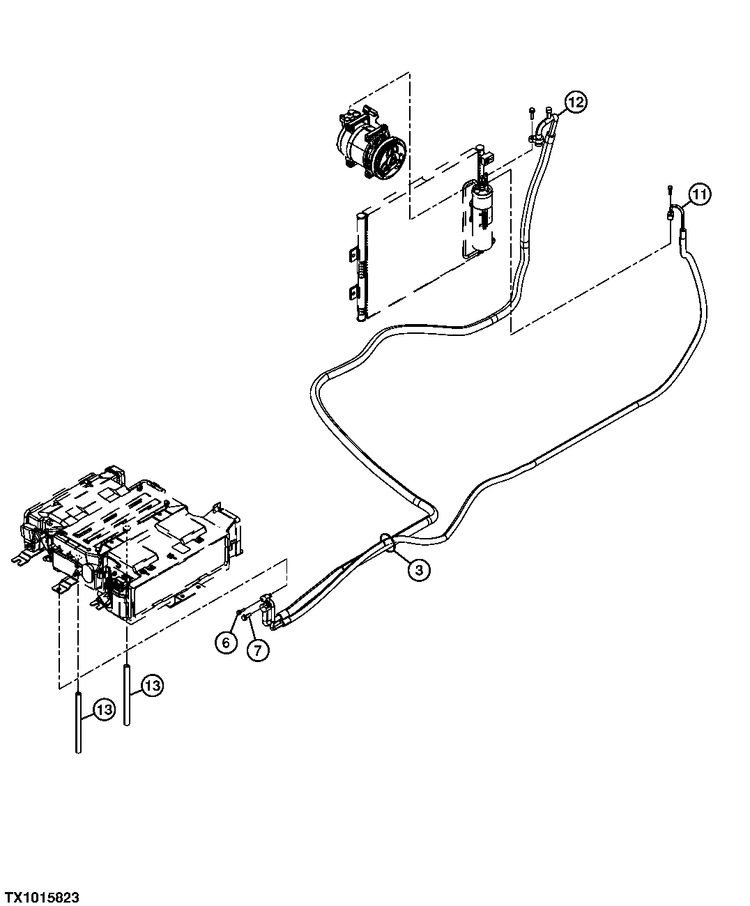 Air Conditioner Compressor and Condenser Hoses