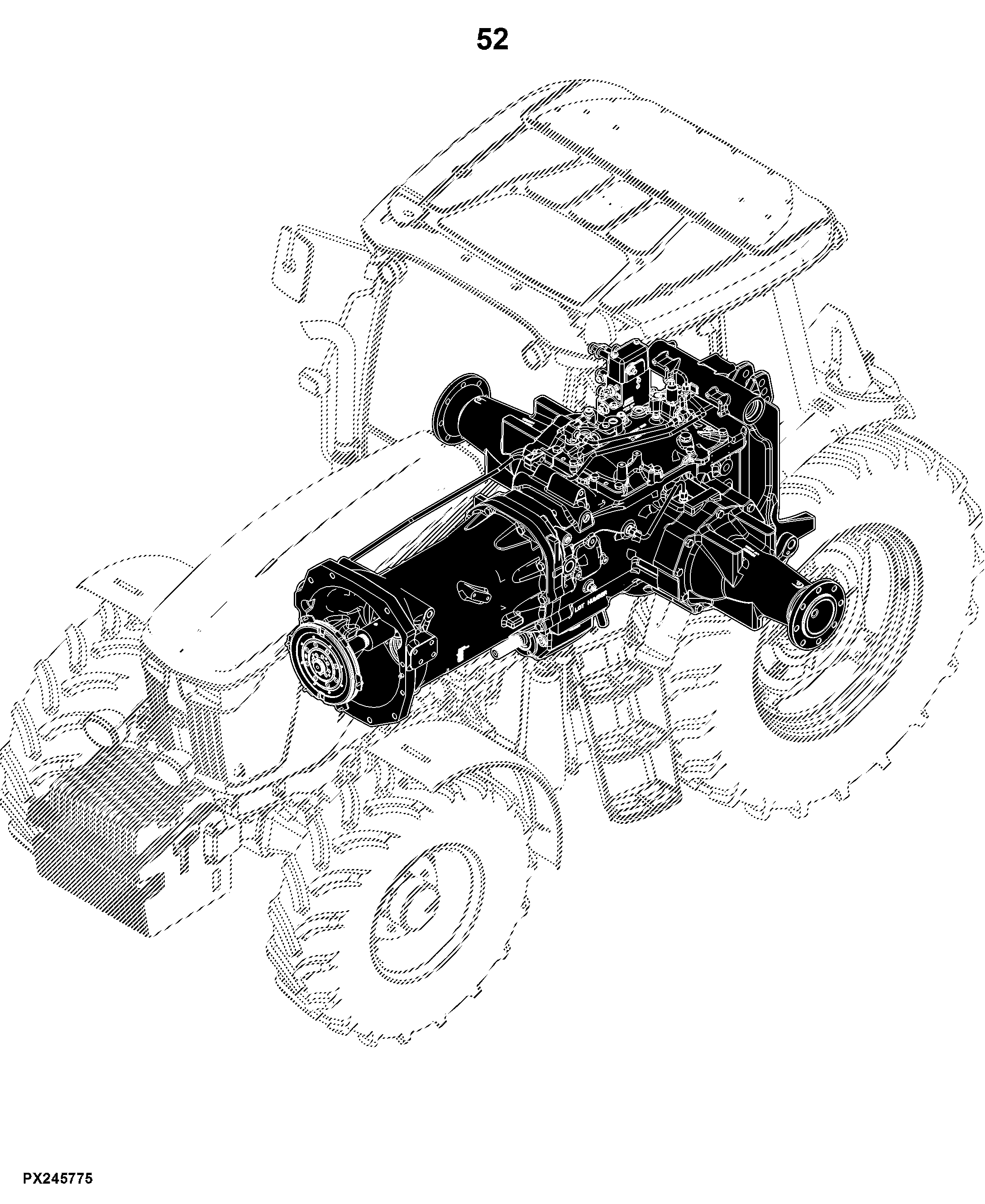 6110D (Tier 0) Tractor (S.N. -059999)(S.N. 060000- )(Worldwide Edition)