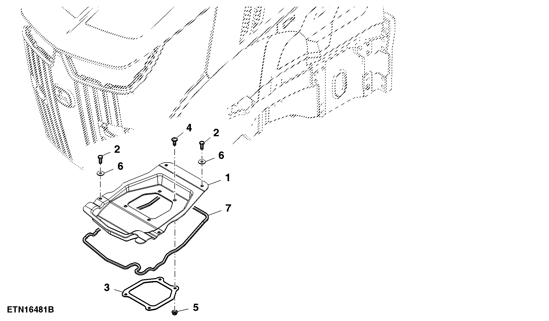 Front Support Cover, Bottom Chassis, W/ Front Hitch, W/O Front PTO
