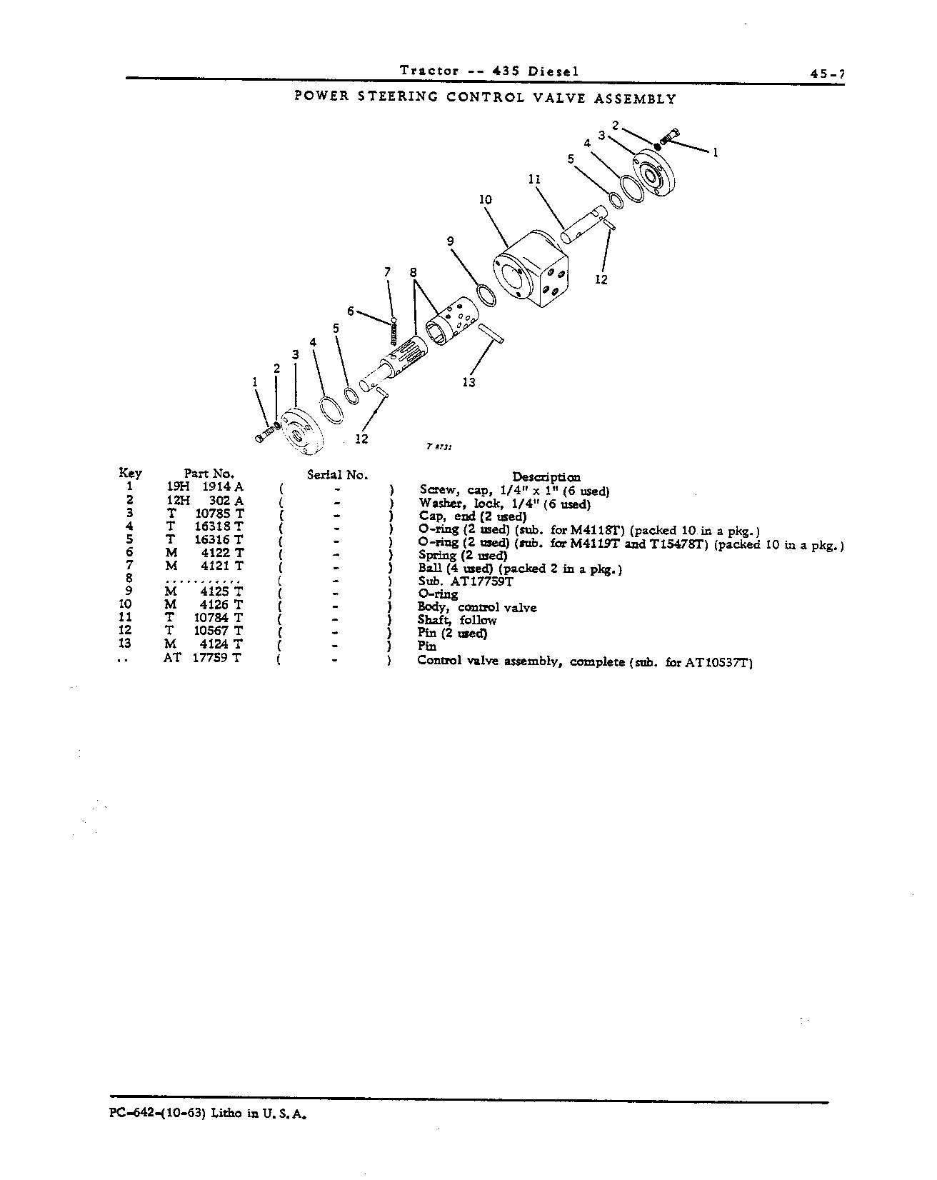 Control valve assembly, power steering