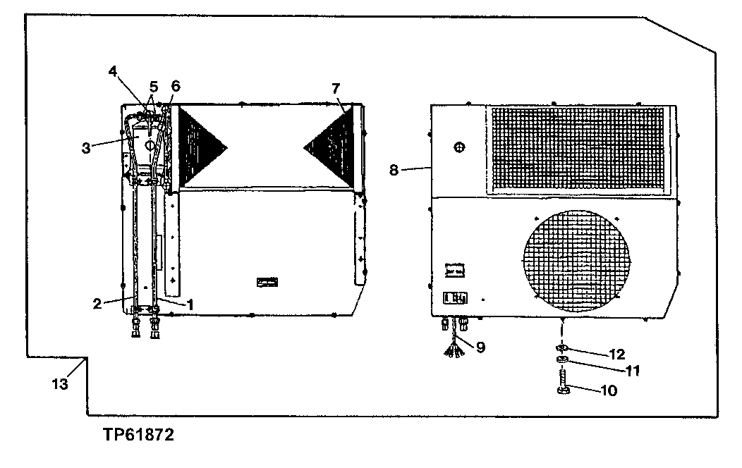DOOR MOUNTED AIR CONDITIONER UNIT (WITH CAB)