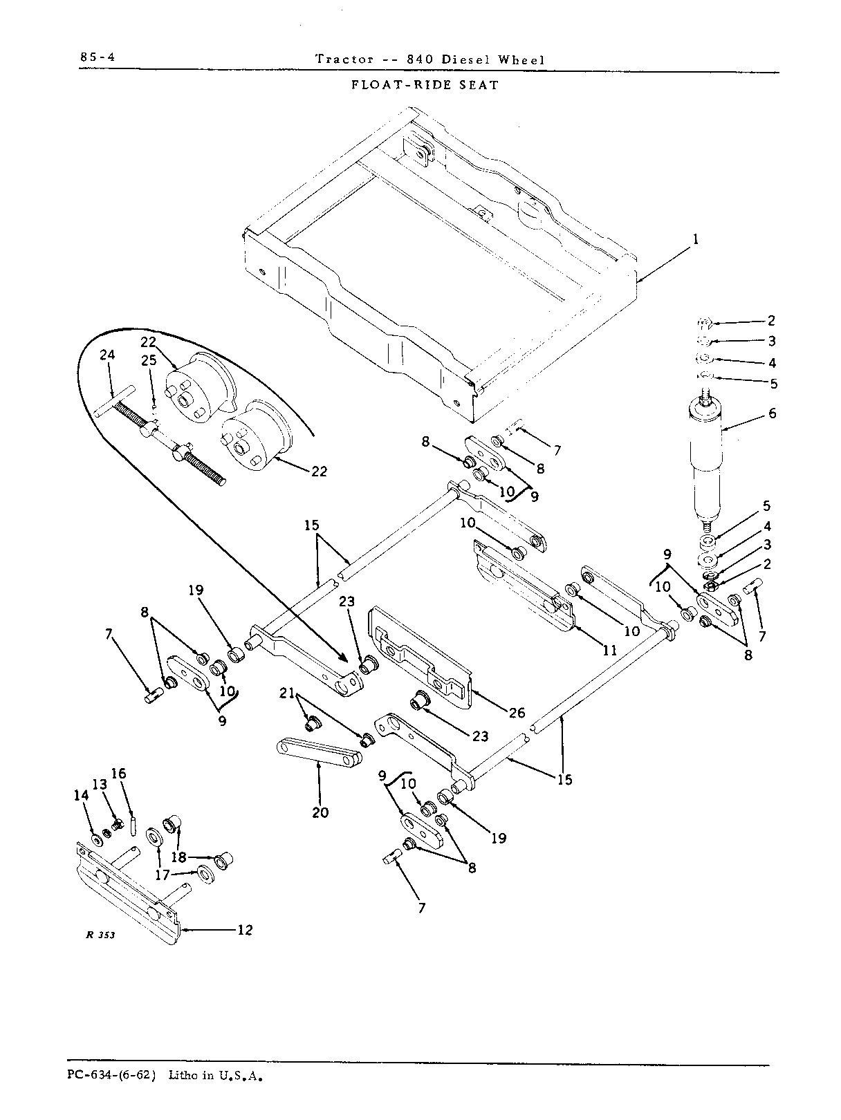 Drawbar and Seat (Continued)