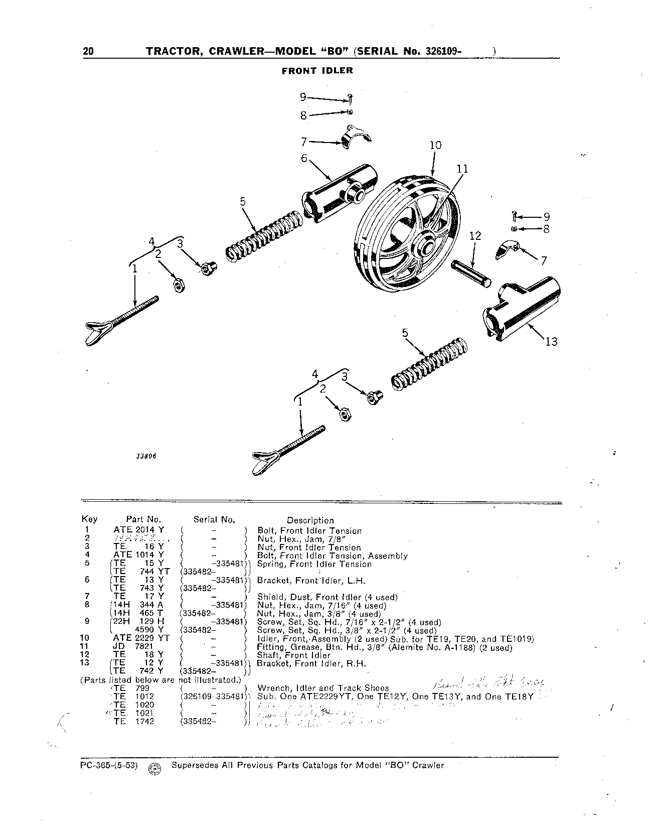 Front Idler