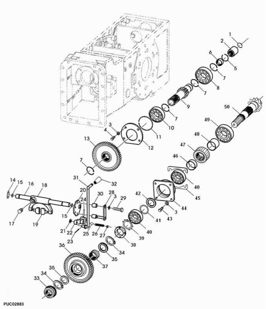Rear Axle Assembly (III) With Creeper Speed