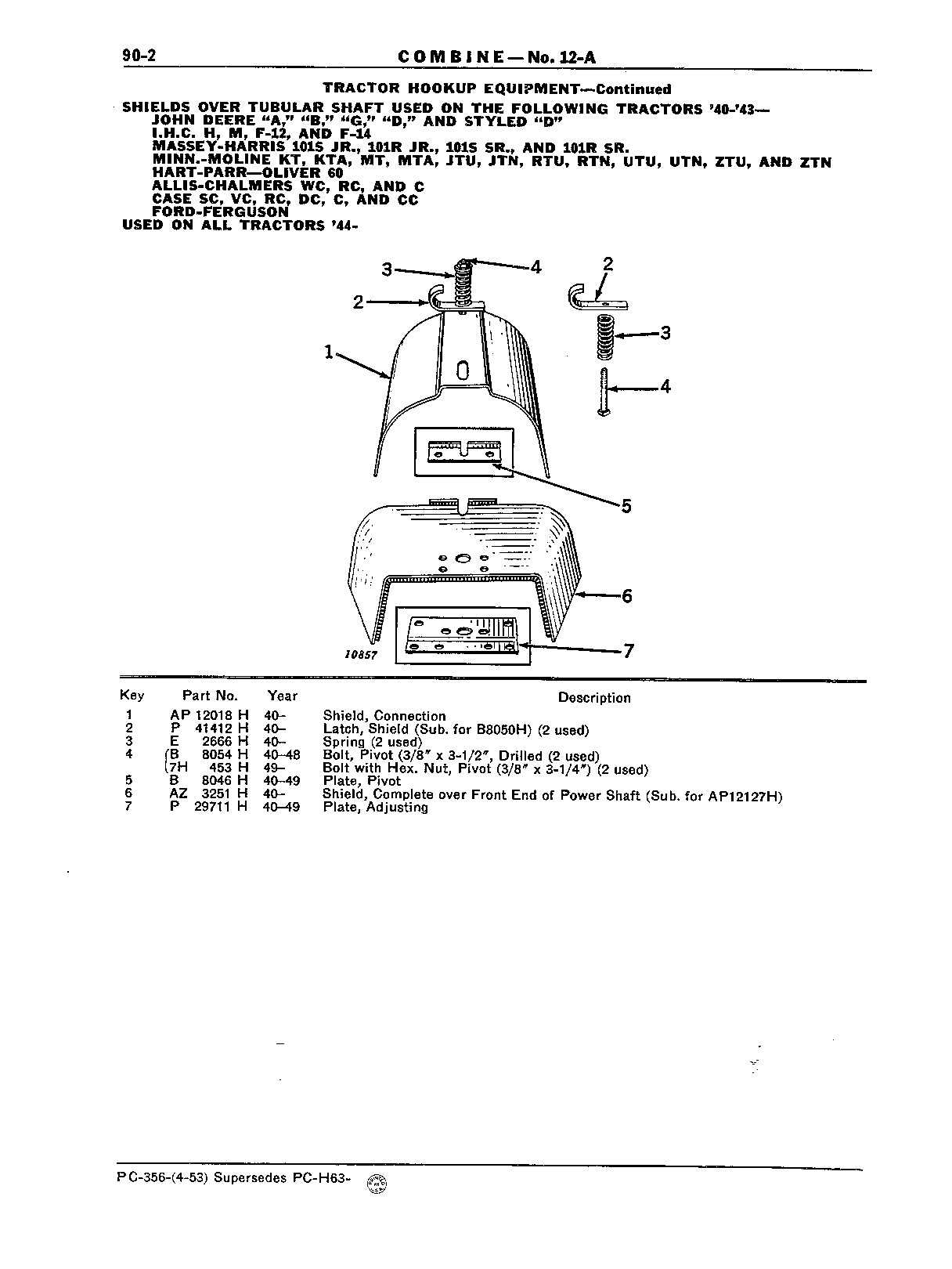 Section 90-Hookup Equipment (Continued)
