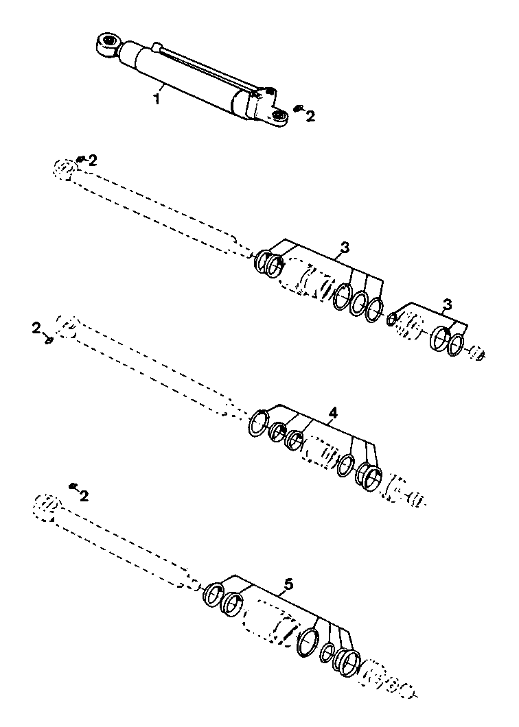 HYDRAULIC SWING UNLOADING AUGER CYLINDER