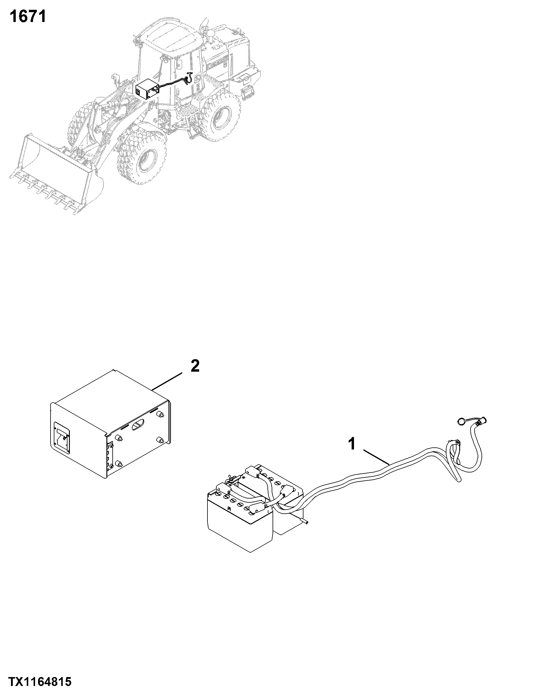 1671 Batteries, Support & Cables