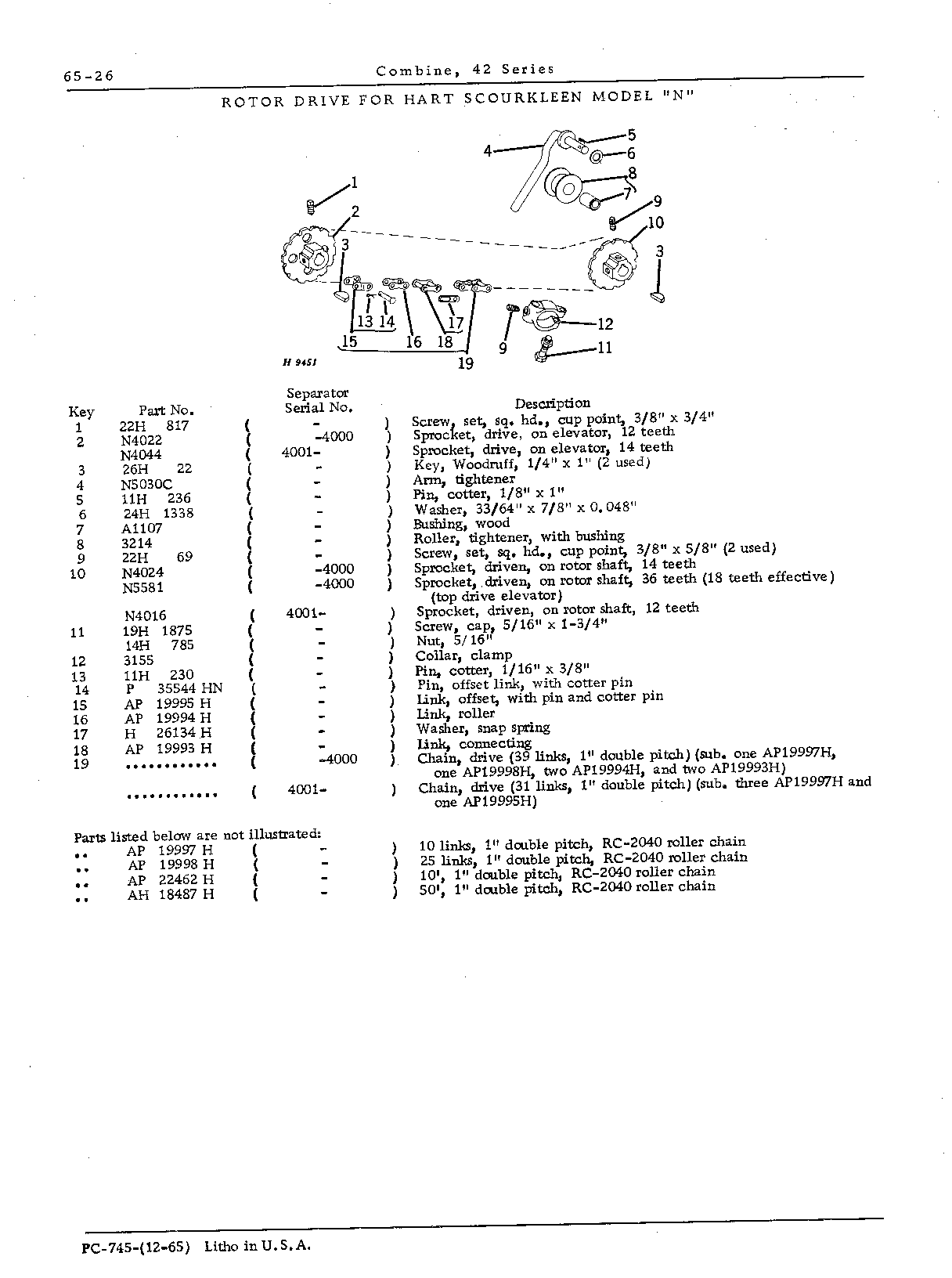 Drives for: Rotor for Hart ScourKleen