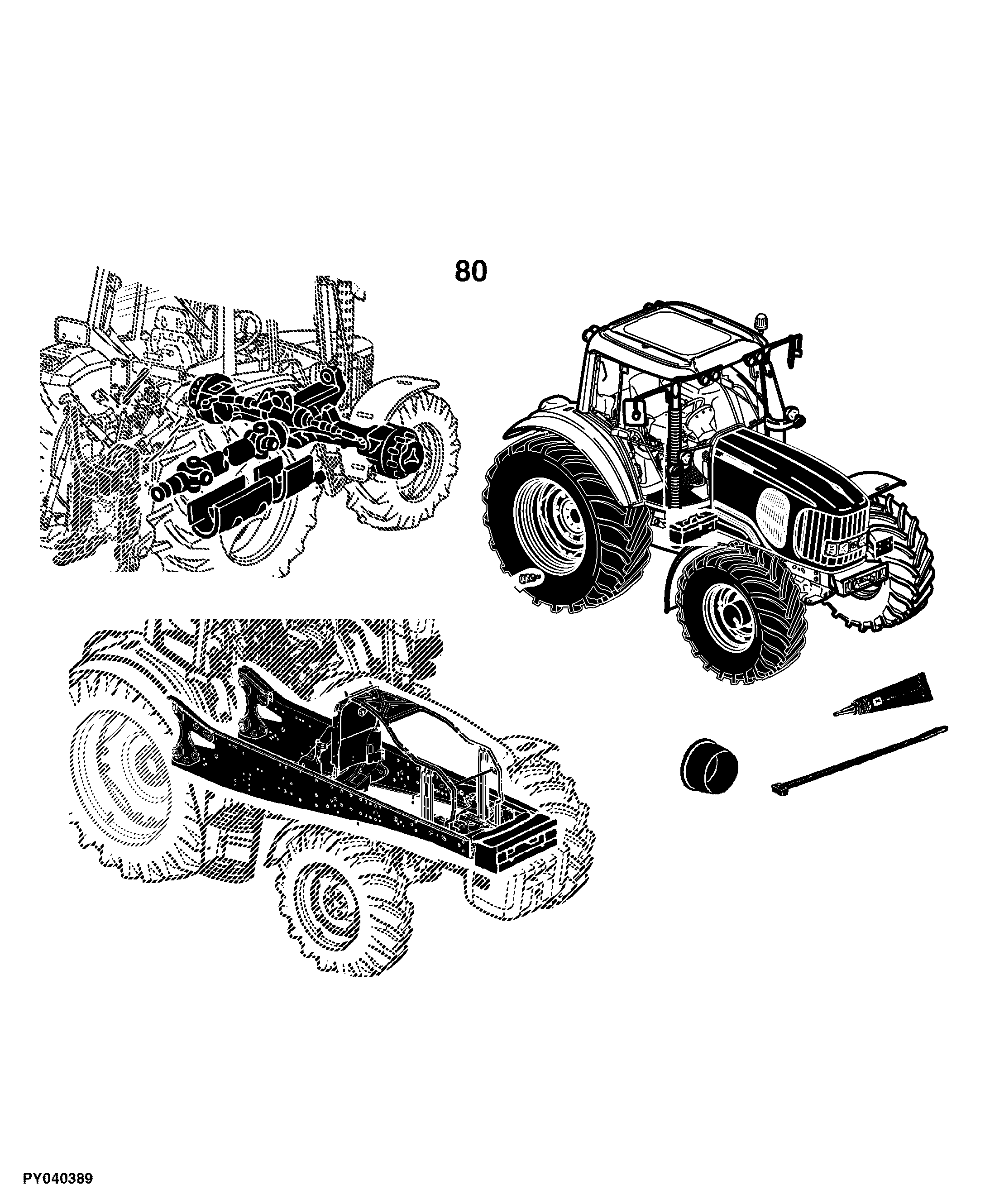 2104 Tractor (Engine 6068HYH07) (China Edition)