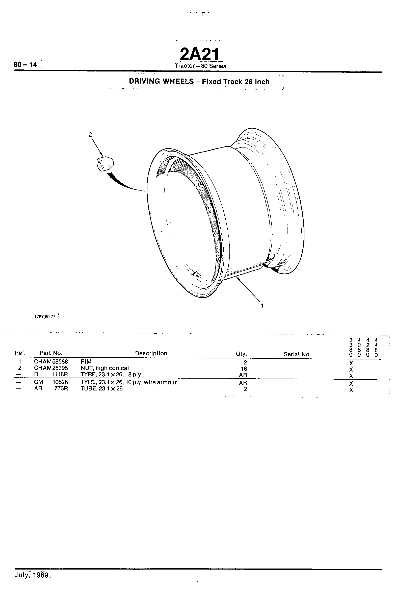 Wheels, Front Axle, Sheet Metal, Misc. Driving Wheels (Continued)
