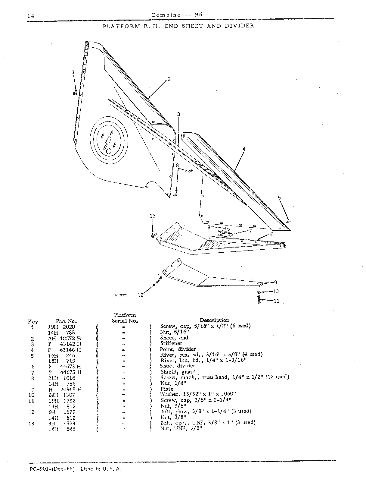 Cutting Platforma and Feeder House (Continued)