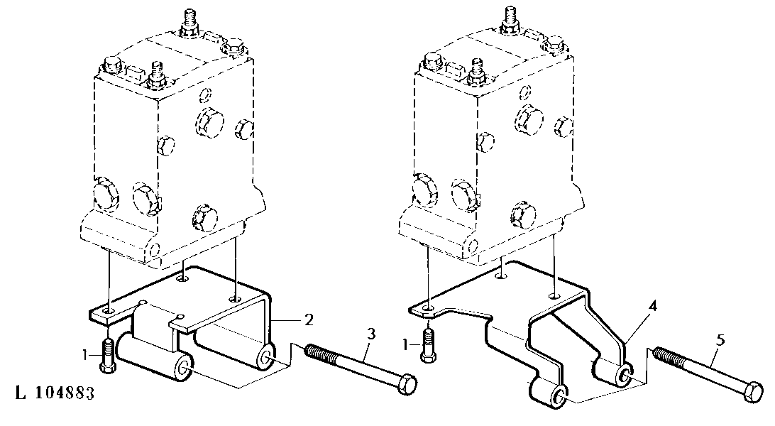 BRACKET FOR SELECTIVE CONTROL VALVES (POPPET TYPE)